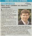 Le Parisien - 17 Octobre 2007 - Annonce de candidature Marc Arazi