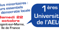 L’AELO organise sa 1ére université le 22 octobre 2011 à Nogent sur Marne