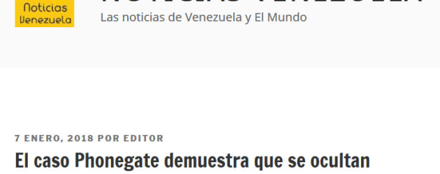 Un média Vénézuélien relaie l’information sur le Phonegate