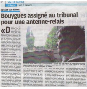 ARTICLE LE PARISIEN ADN 9 FEV 2010